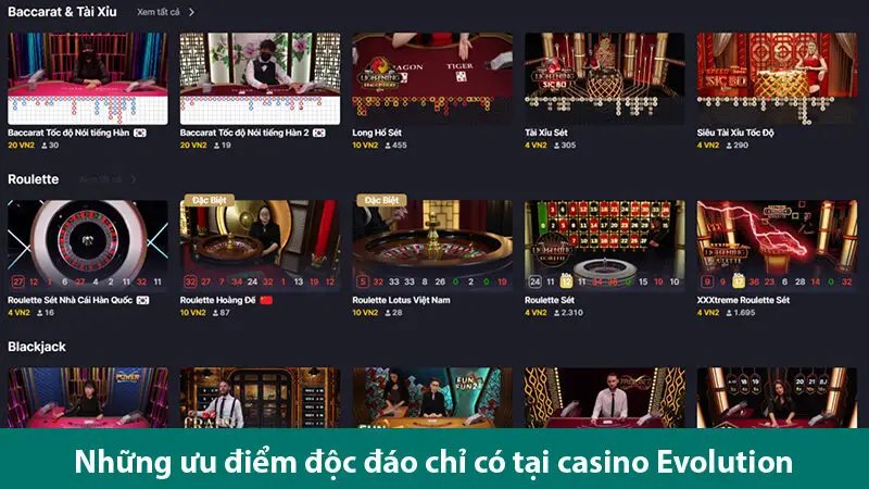 Chinh phục thế giới cờ bạc tuyệt đỉnh tại cổng cược Club Evolution